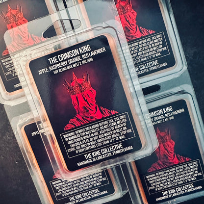 The Crimson King - Apple, Raspberry, Orange, Red Lavender 2.4oz Artisan Soy Wax Melts