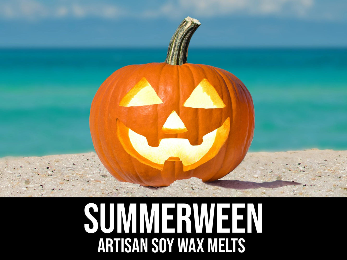 Summerween - Coconut, Pumpkin, Caramel, Tonka Bean 2.4oz Artisan Soy Wax Melts
