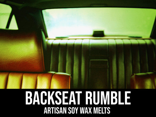 Backseat Rumble - Leather, Vanilla, Oakmoss, Pepper, Gunpowder 2.4oz Artisan Soy Wax Melts