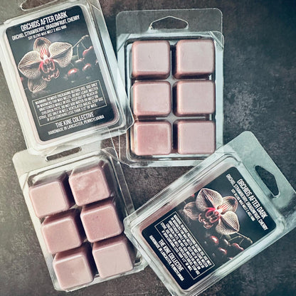 Orchids After Dark - Strawberry, Tiger Orchid, Dragonfruit, Cherry 2.4oz Artisan Soy Wax Melts