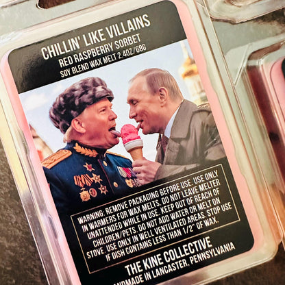 Chillin Like Villains - Red Raspberry Sorbet 2.4oz Artisan Soy Wax Melts