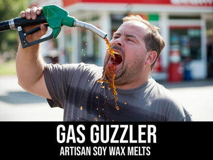 Gas Guzzler - Petrol, Gasoline, Benzene, Forbidden Electrolytes 2.4oz Artisan Soy Wax Melts