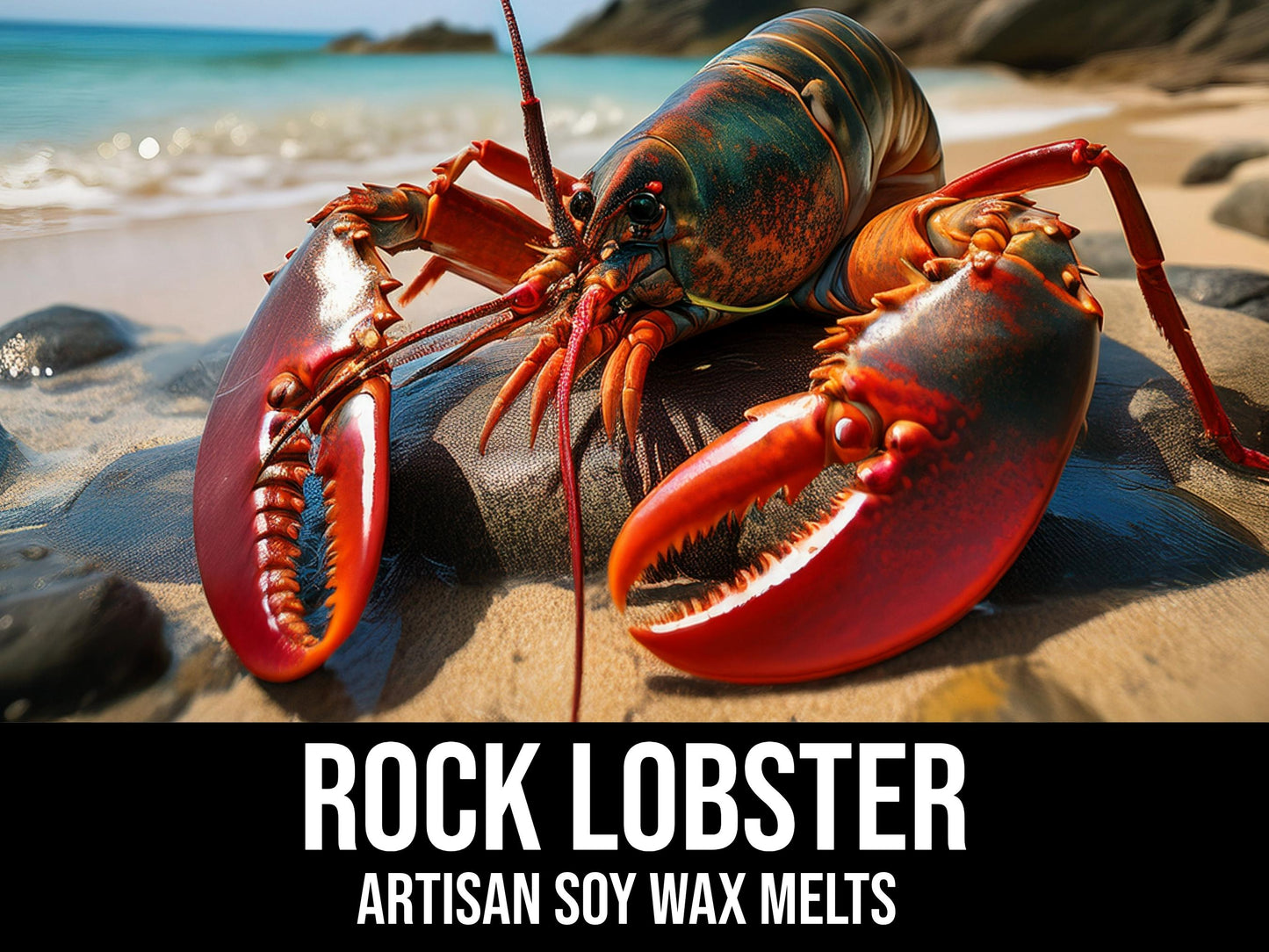 Rock Lobster -  Salty Driftwood, Warm Amber Sand 2.4oz Artisan Soy Wax Melts