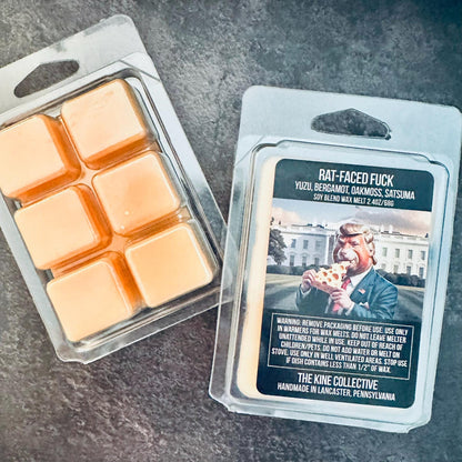 Rat-Faced Fucked - Yuzu, Bergamot, Oakmoss, Satsuma 2.4oz Artisan Soy Wax Melts