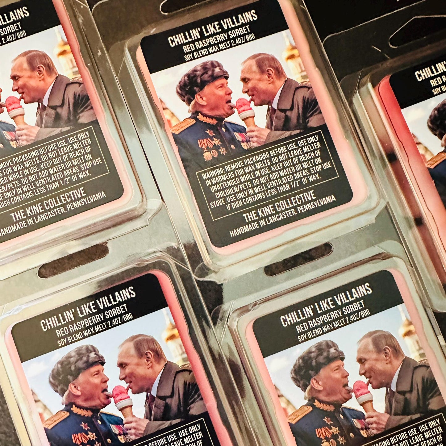 Chillin Like Villains - Red Raspberry Sorbet 2.4oz Artisan Soy Wax Melts