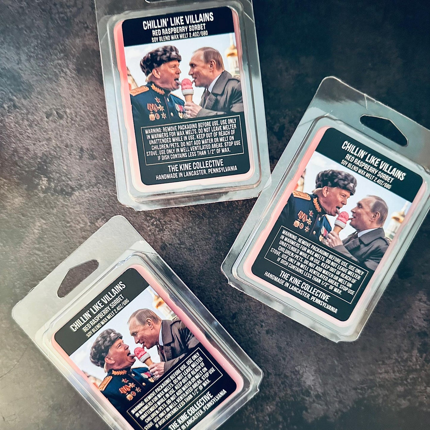 Chillin Like Villains - Red Raspberry Sorbet 2.4oz Artisan Soy Wax Melts