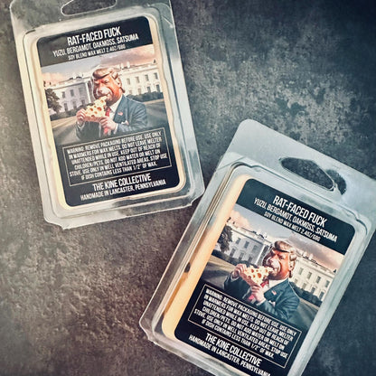 Rat-Faced Fucked - Yuzu, Bergamot, Oakmoss, Satsuma 2.4oz Artisan Soy Wax Melts