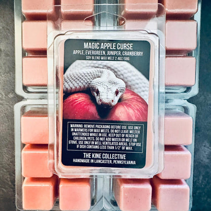 Magic Apple Curse - Apple, Evergreen, Juniper, Sugared Cranberry 2.4oz Artisan Soy Wax Melts