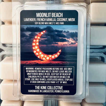 Moonlit Beach - Lavender, French Vanilla, Coconut 2.4oz Artisan Soy Wax Melts