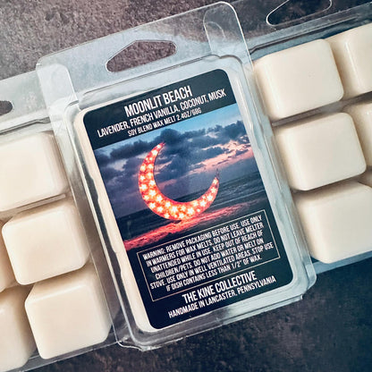 Moonlit Beach - Lavender, French Vanilla, Coconut 2.4oz Artisan Soy Wax Melts