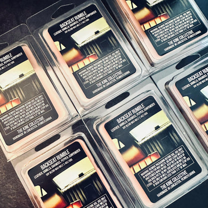 Backseat Rumble - Leather, Vanilla, Oakmoss, Pepper, Gunpowder 2.4oz Artisan Soy Wax Melts