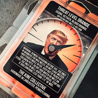 Threat Level Orange - Cedar, Vetiver, Blood Orange 2.4oz Artisan Soy Wax Melts