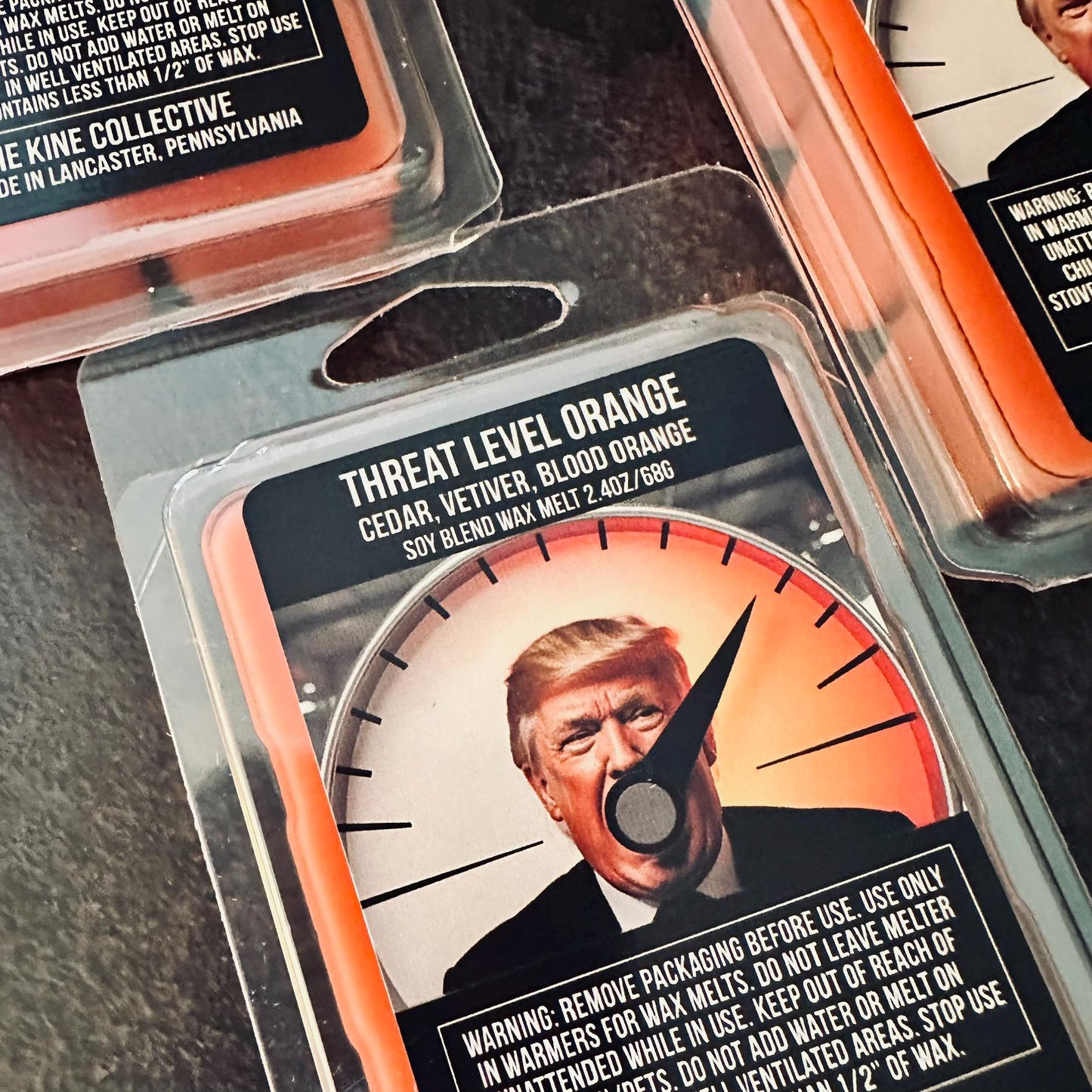 Threat Level Orange - Cedar, Vetiver, Blood Orange 2.4oz Artisan Soy Wax Melts