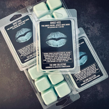 Ghost Kiss - Black Amber, Orchid, Apricot, Verbena, White Woods 2.4oz Artisan Soy Wax Melts