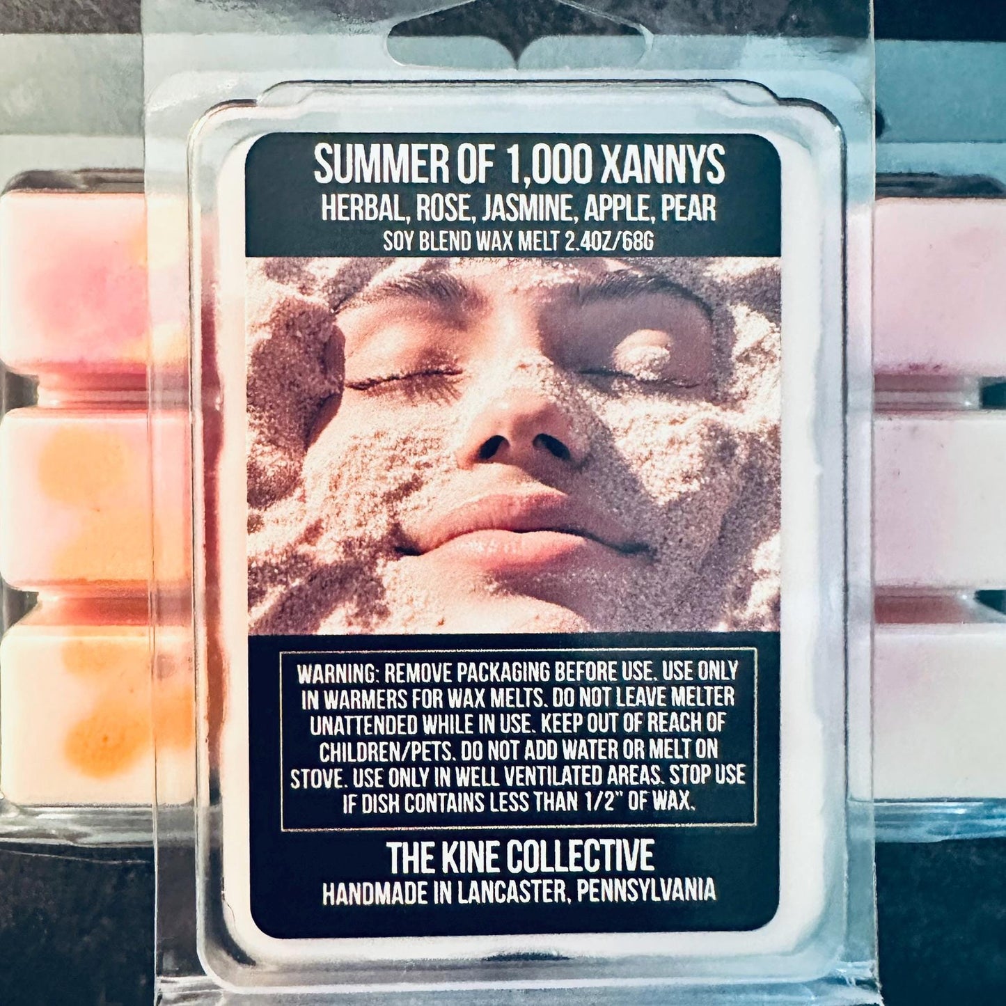 Summer of 1,000 Xannys - Herbal, Rose, Jasmine, Apple, Pear 2.4oz Artisan Soy Wax Melts