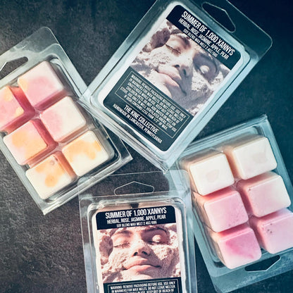 Summer of 1,000 Xannys - Herbal, Rose, Jasmine, Apple, Pear 2.4oz Artisan Soy Wax Melts
