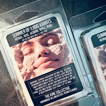 Summer of 1,000 Xannys - Herbal, Rose, Jasmine, Apple, Pear 2.4oz Artisan Soy Wax Melts