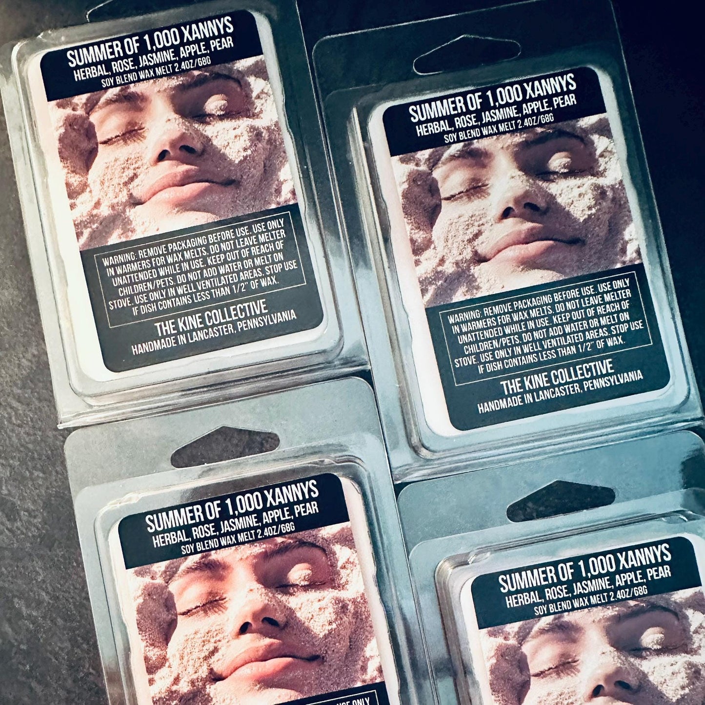 Summer of 1,000 Xannys - Herbal, Rose, Jasmine, Apple, Pear 2.4oz Artisan Soy Wax Melts