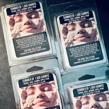 Summer of 1,000 Xannys - Herbal, Rose, Jasmine, Apple, Pear 2.4oz Artisan Soy Wax Melts