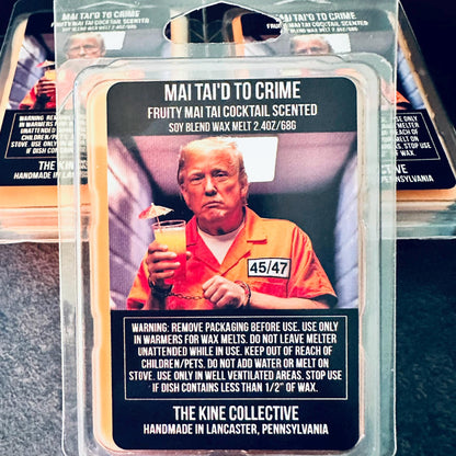 Mai Tai'd To Crime - Mai Tai Cocktail Scented 2.4oz Artisan Soy Wax Melts