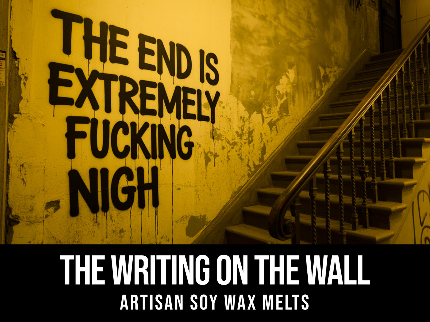 The Writing On The Wall - Cinnamon Bark, Jasmine, Rose, Black Tea, Patchouli 2.4oz Cubed Artisan Soy Wax Melts