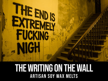 The Writing On The Wall - Cinnamon Bark, Jasmine, Rose, Black Tea, Patchouli 2.4oz Cubed Artisan Soy Wax Melts