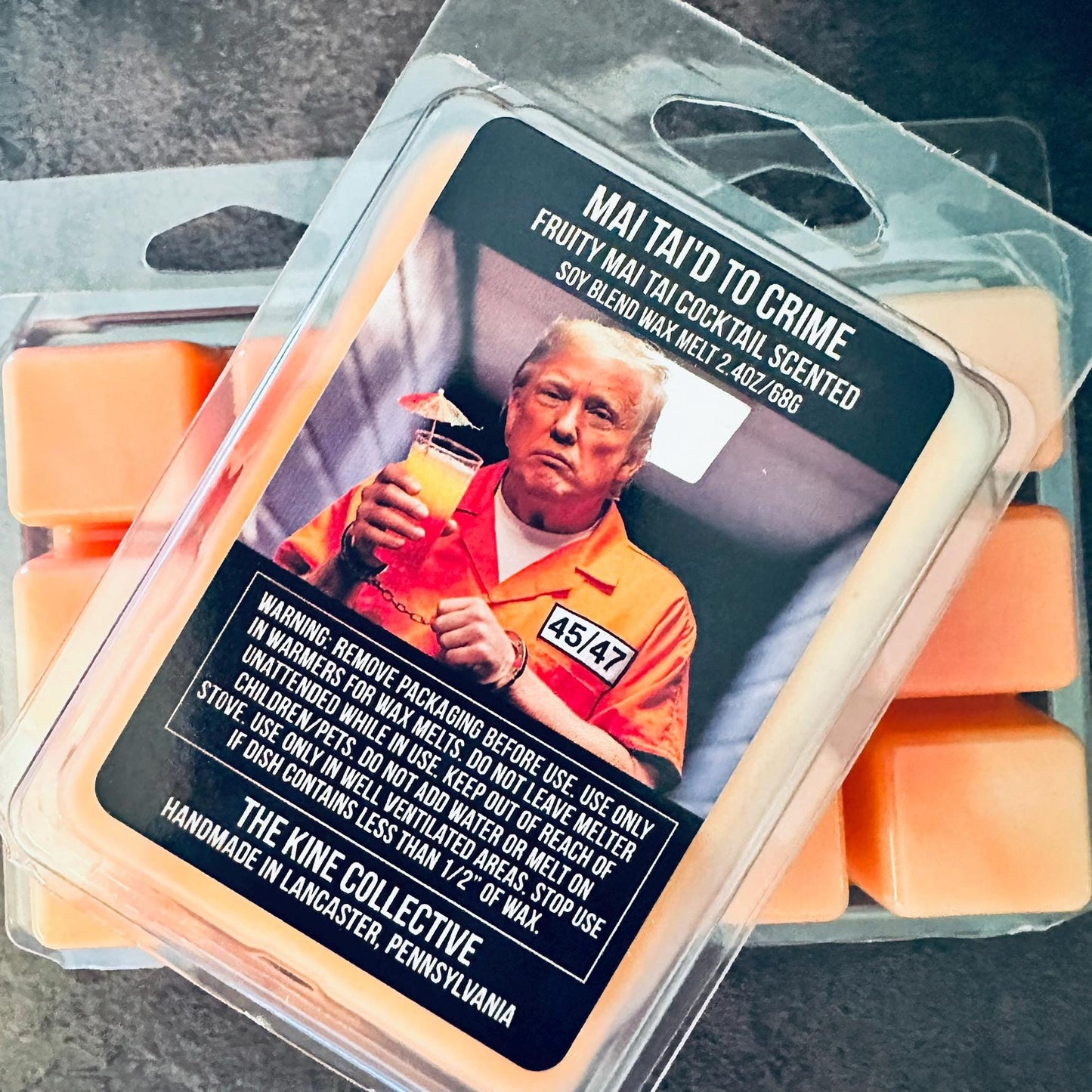 Mai Tai'd To Crime - Mai Tai Cocktail Scented 2.4oz Artisan Soy Wax Melts