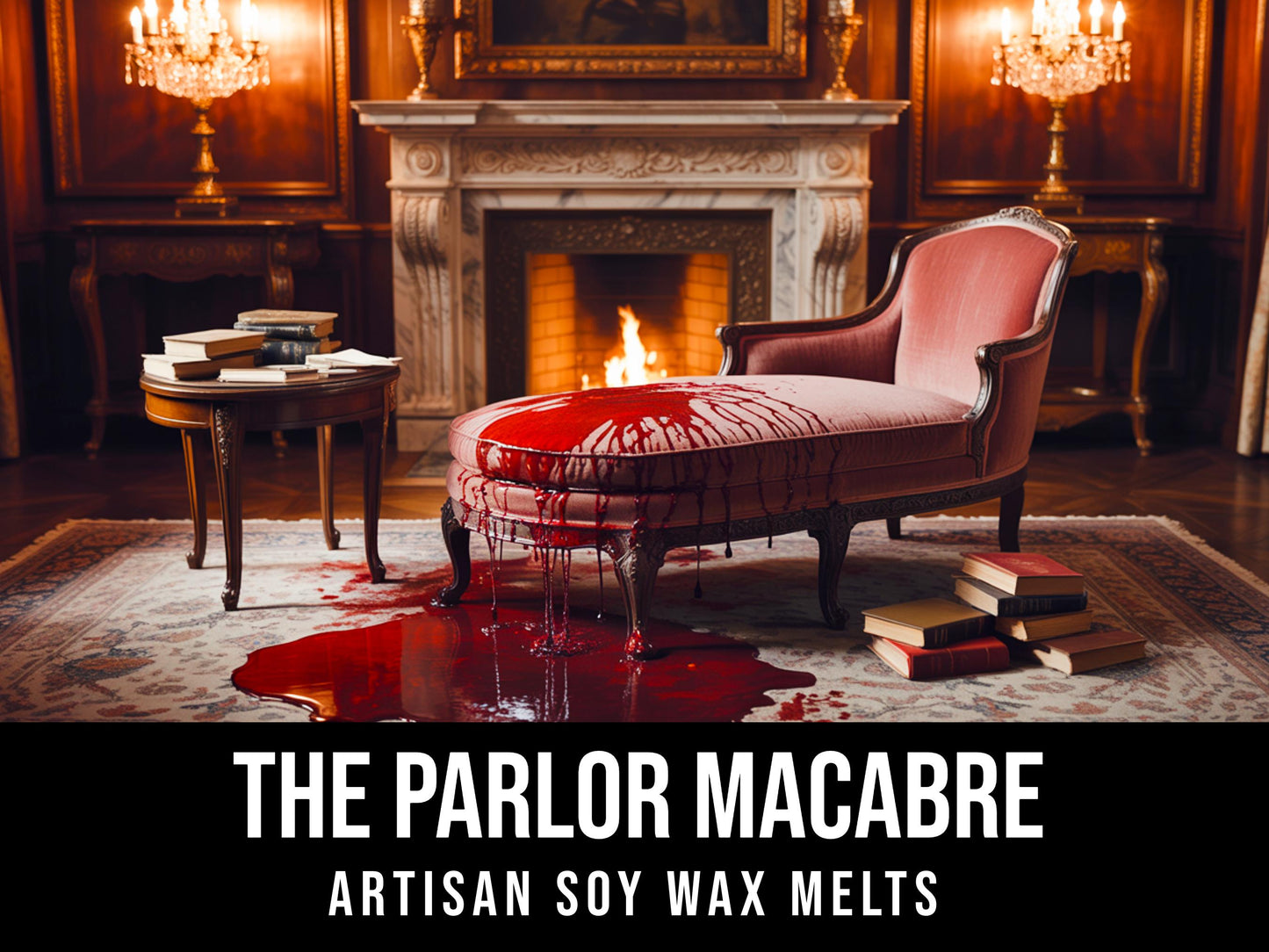 The Parlor Macabre - Smoke, Amber, Incense, Oakmoss, Dragon's Blood 2.4oz Artisan Soy Wax Melts