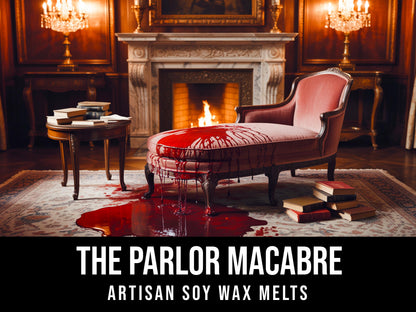 The Parlor Macabre - Smoke, Amber, Incense, Oakmoss, Dragon's Blood 2.4oz Artisan Soy Wax Melts