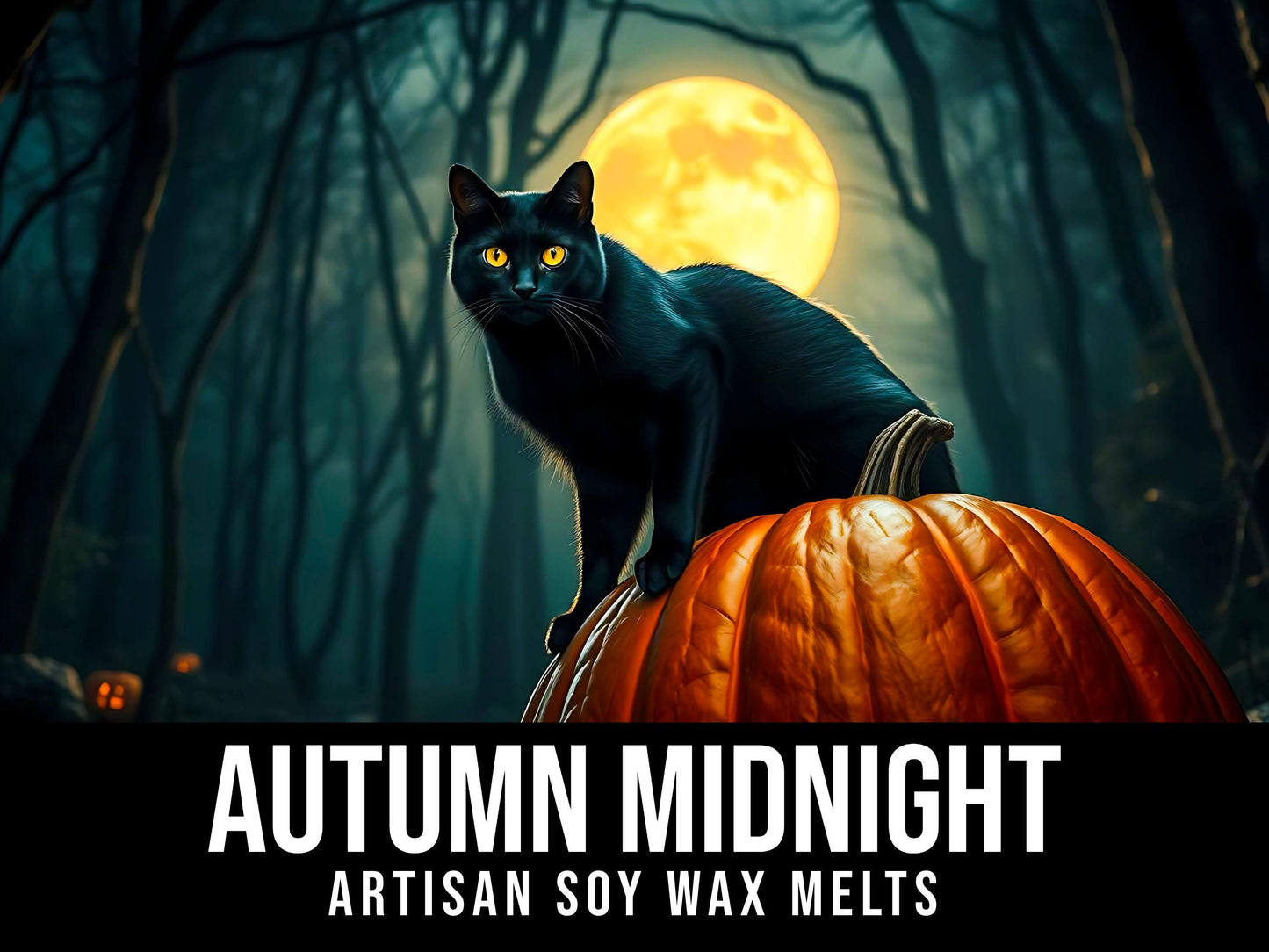 Autumn Midnight - Whipped Caramel, Plum, Jasmine, Bourbon Vanilla 2.4oz Artisan Soy Wax Melts