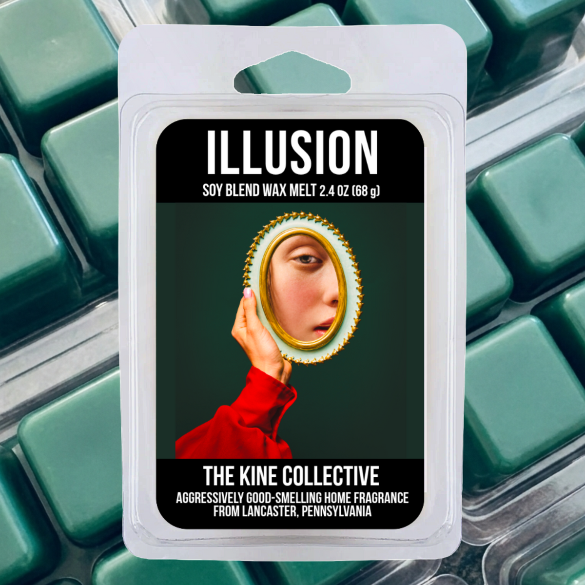 Illusion 2.4oz Cubed Wax Melts from The Kine Collective