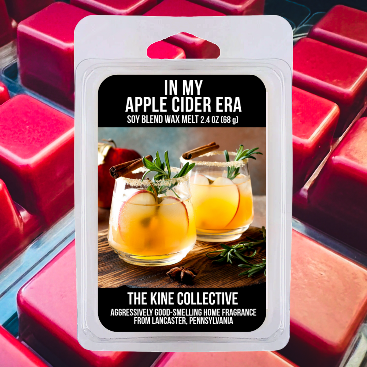 In My Apple Cider Era 2.4oz Cubed Wax Melts from The Kine Collective