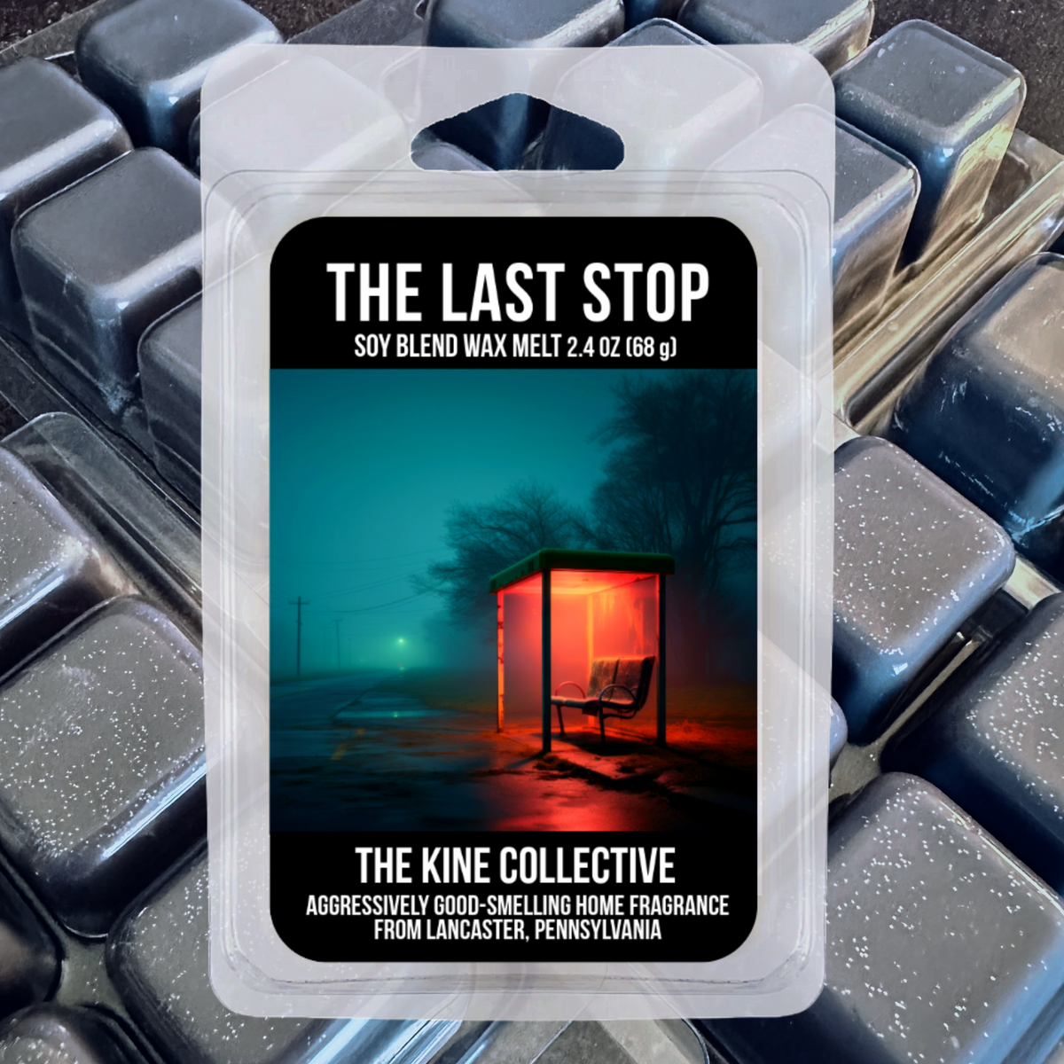 The Last Stop 2.4oz Cubed Wax Melts from The Kine Collective