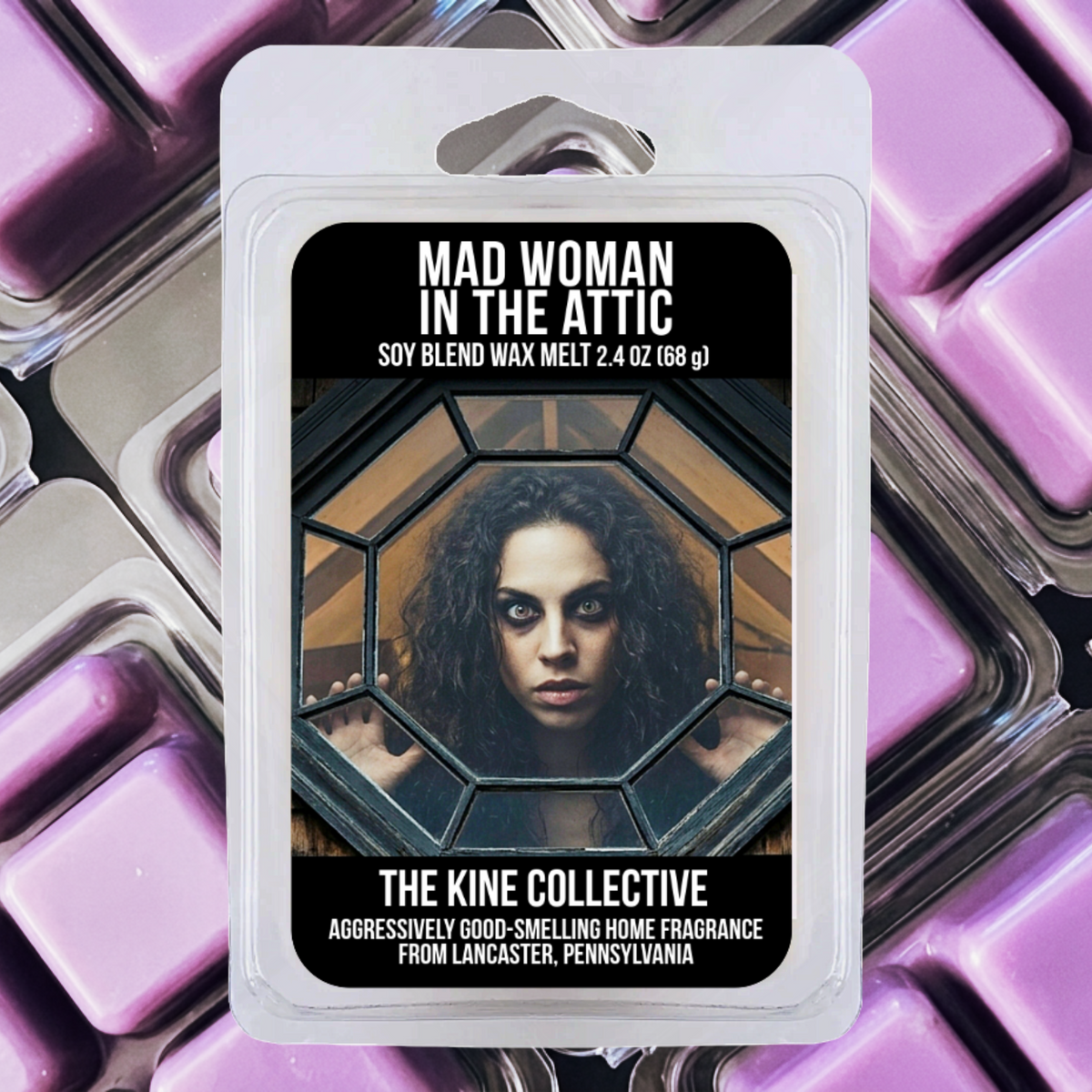 Mad Woman In The Attic 2.4oz Cubed Wax Melts from The Kine Collective
