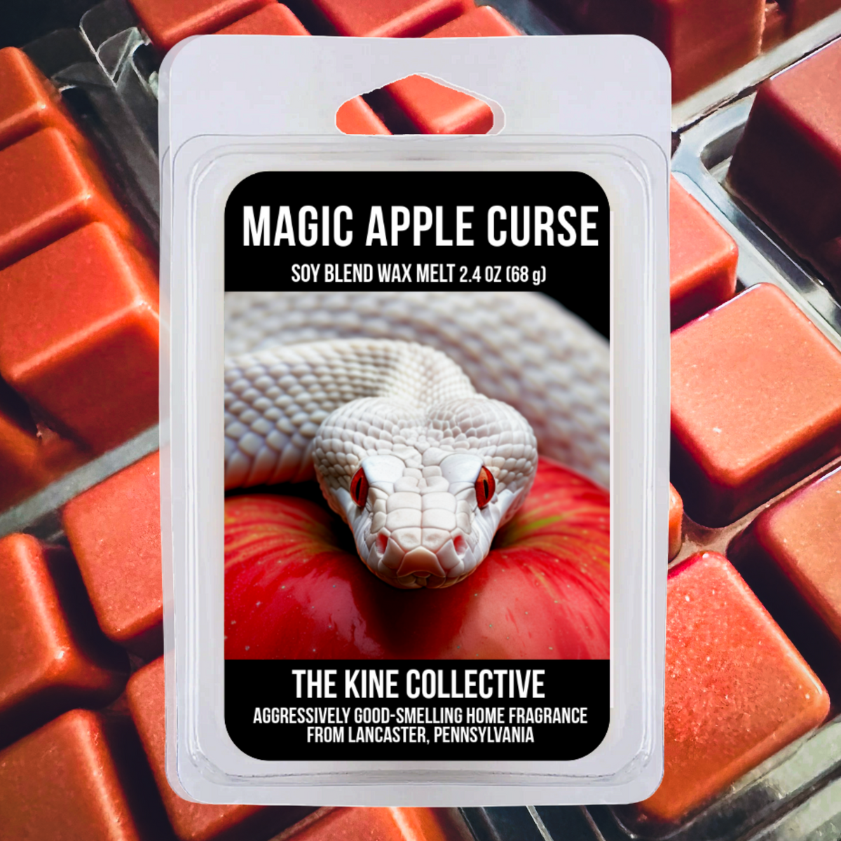 Magic Apple Curse 2.4oz Cubed Wax Melts from The Kine Collective