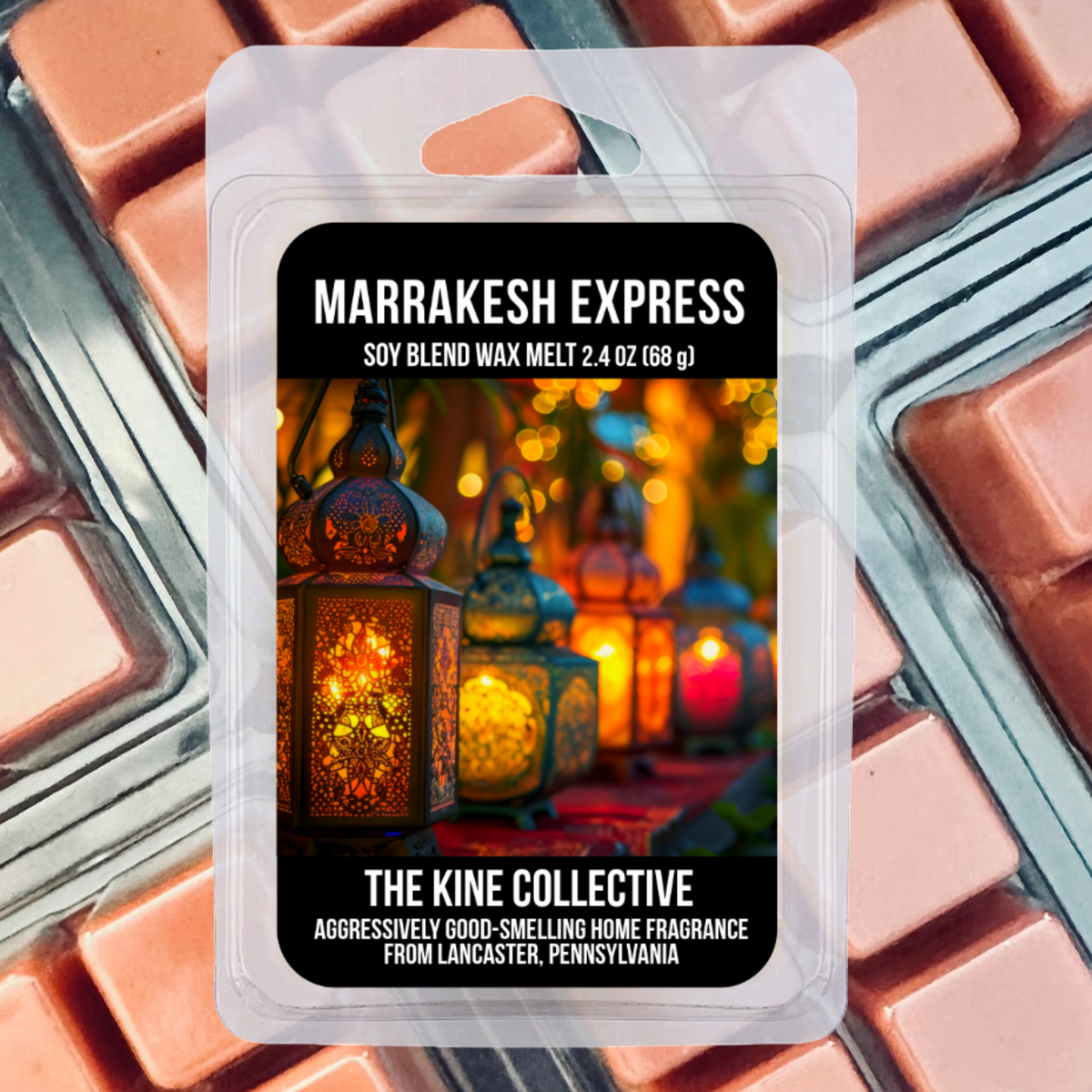 Marrakesh Express 2.4oz Cubed Wax Melts from The Kine Collective