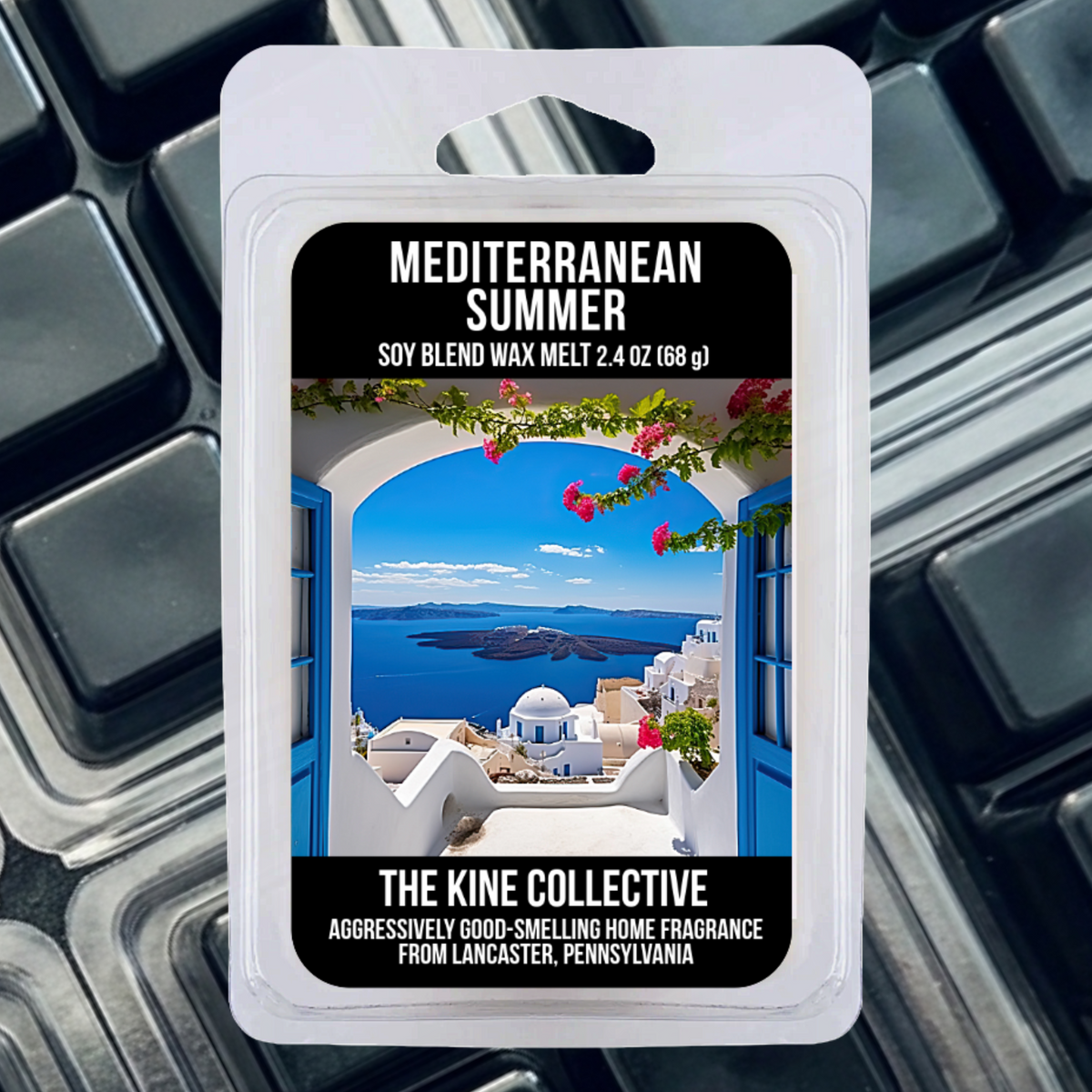 Mediterranean Summer 2.4oz Cubed Wax Melts from The Kine Collective