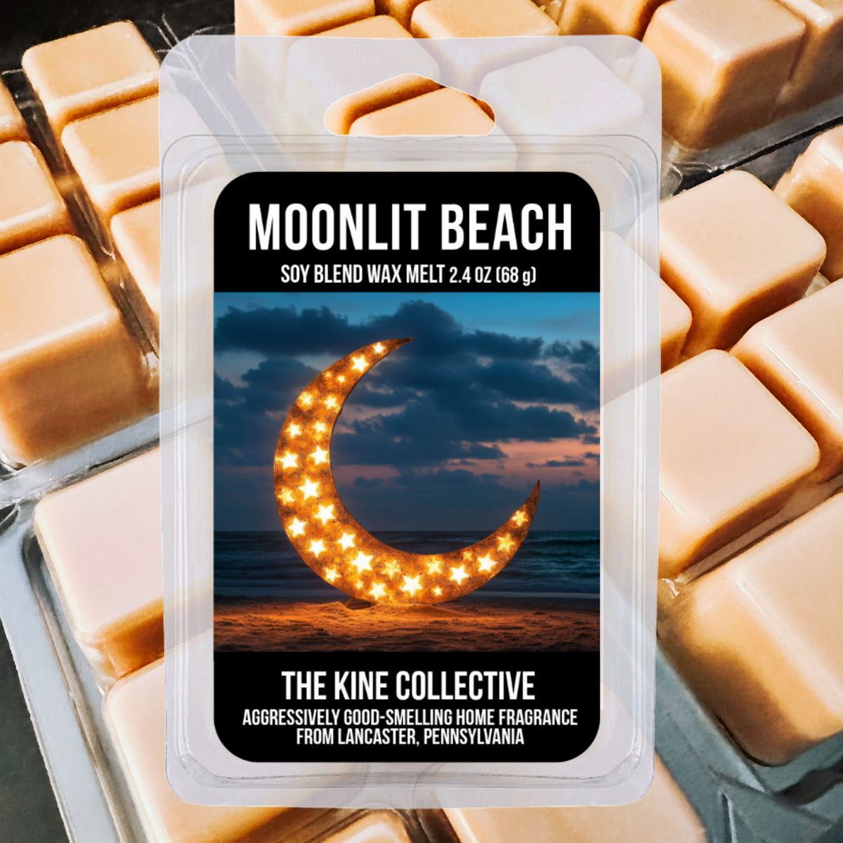 Moonlit Beach 2.4oz Cubed Wax Melts from The Kine Collective