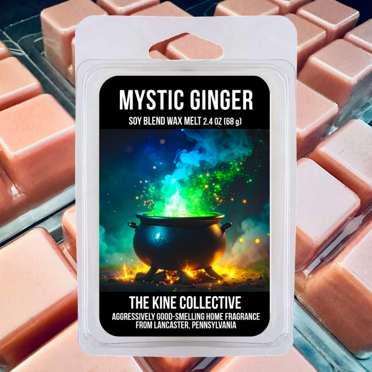 Mystic Autumn Ginger 2.4oz Cubed Wax Melts from The Kine Collective