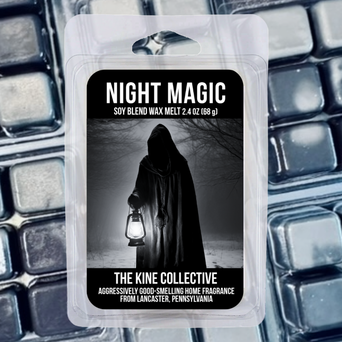 Night Magic 2.4oz Cubed Wax Melts from The Kine Collective