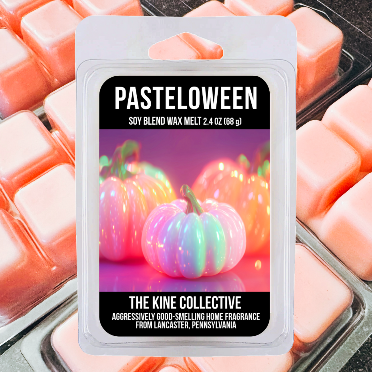 Pasteloween 2.4oz Cubed Wax Melts from The Kine Collective