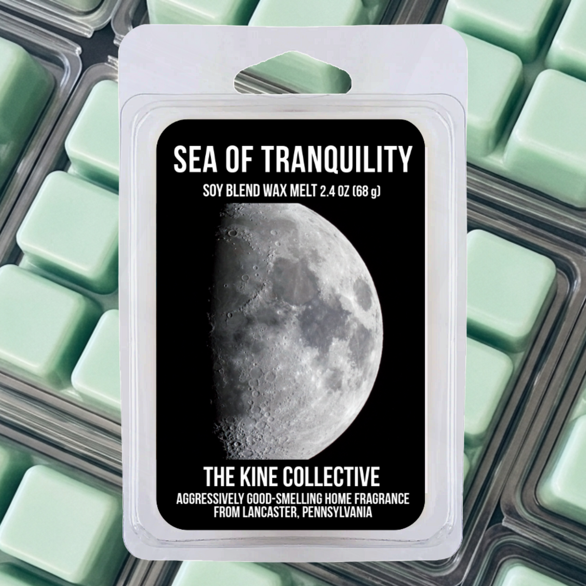 Sea of Tranquility 2.4oz Cubed Wax Melts from The Kine Collective