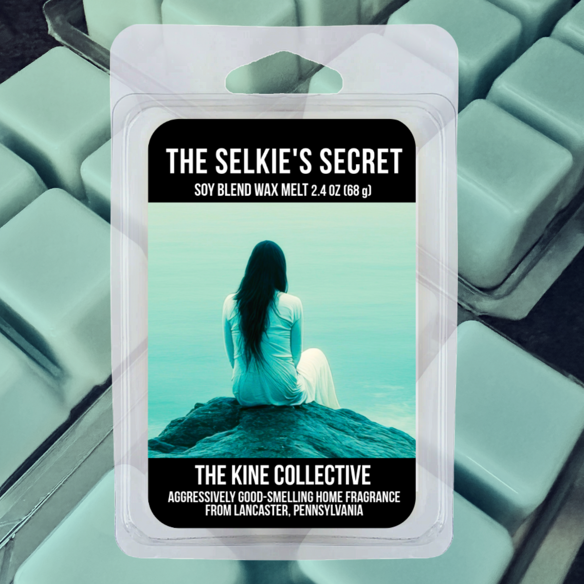 The Selkie's Secret 2.4oz Cubed Wax Melts from The Kine Collective