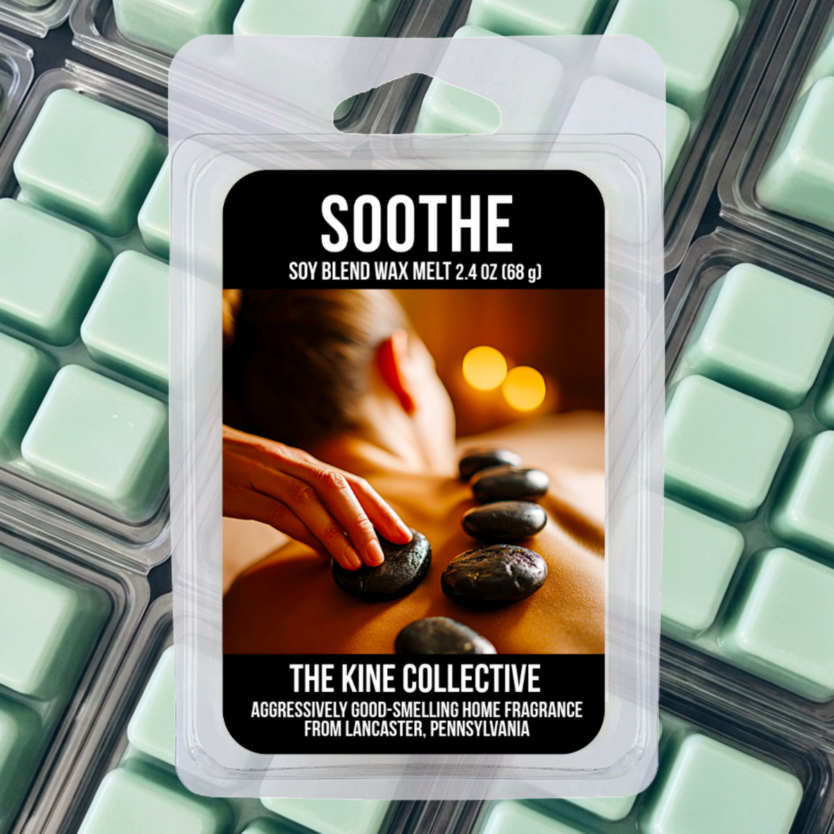 Soothe 2.4oz Cubed Wax Melts from The Kine Collective