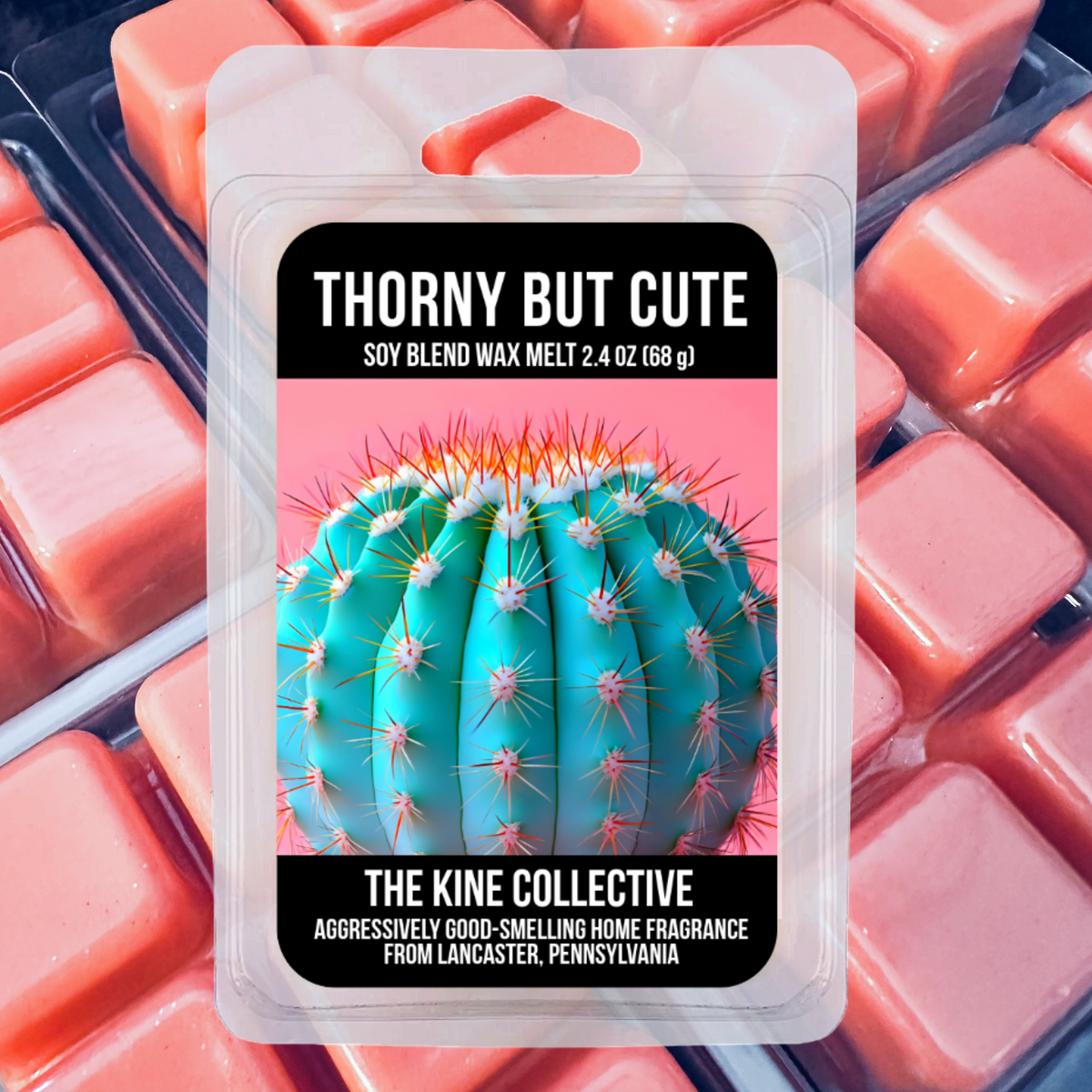 Thorny But Cute 2.4oz Cubed Wax Melts from The Kine Collective