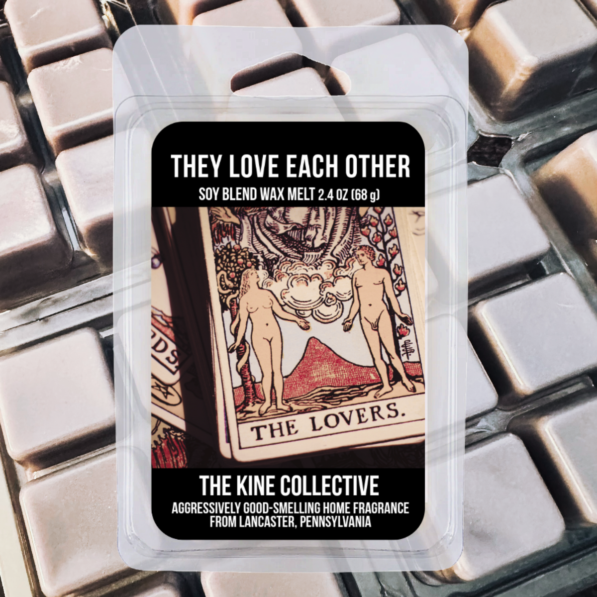 They Love Each Other 2.4oz Cubed Wax Melts from The Kine Collective