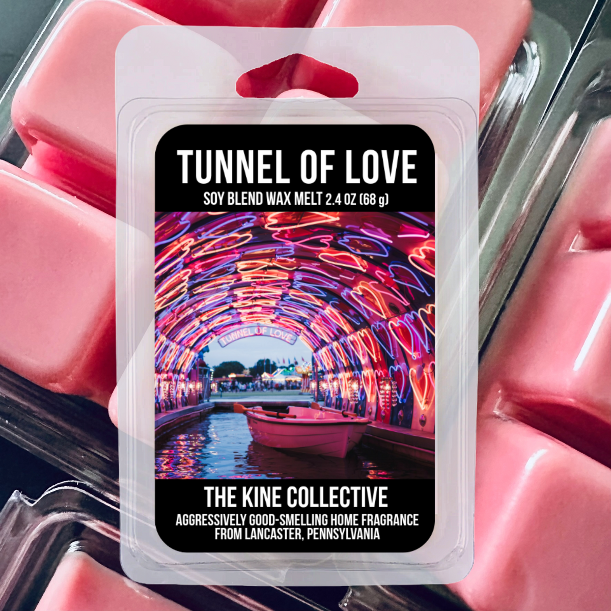 Tunnel of Love 2.4oz Cubed Wax Melts from The Kine Collective