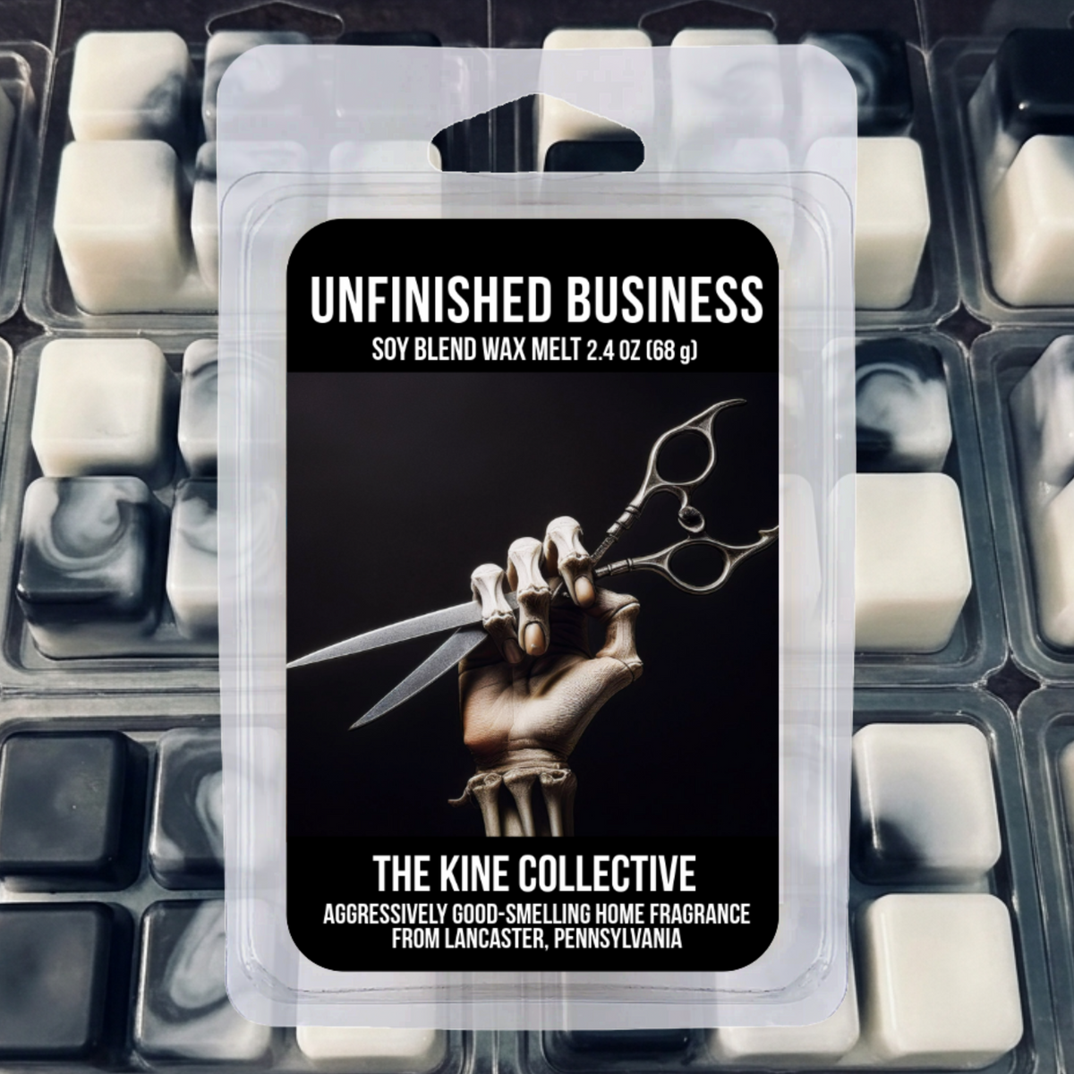 Unfinished Business Wax Melts 2.4oz Cubed Wax Melts from The Kine Collective